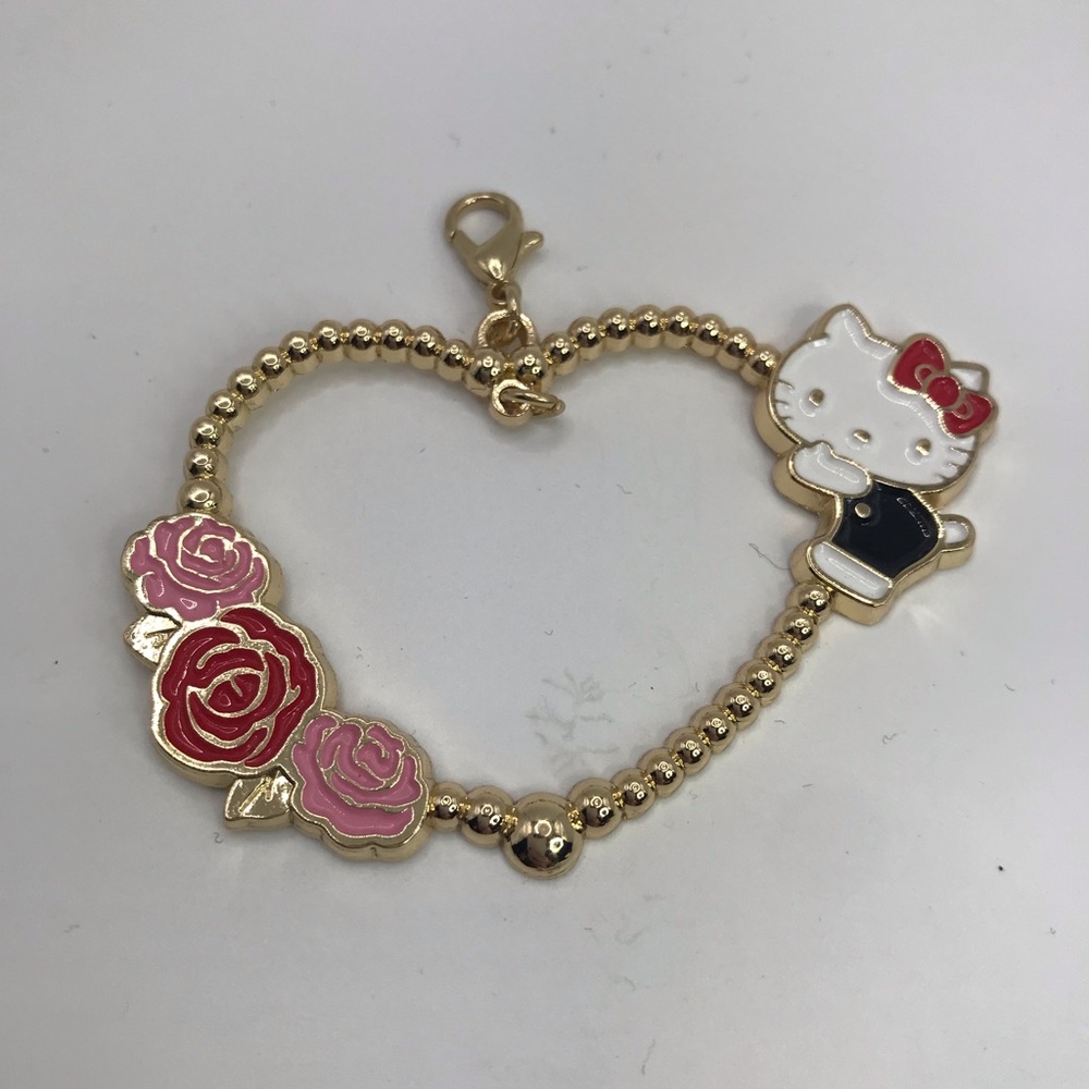 Hello Kitty Goldtone Heart Pendant
